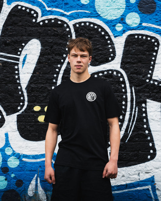 GRPL shield tee - Black / White